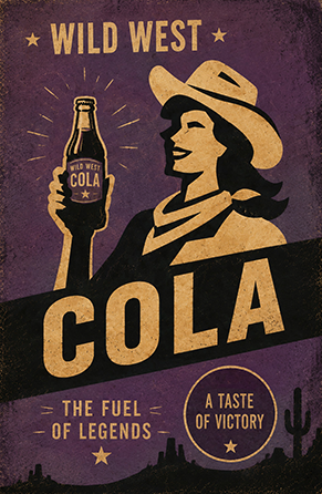 Wild West Cola, vintage mercantile advertisement